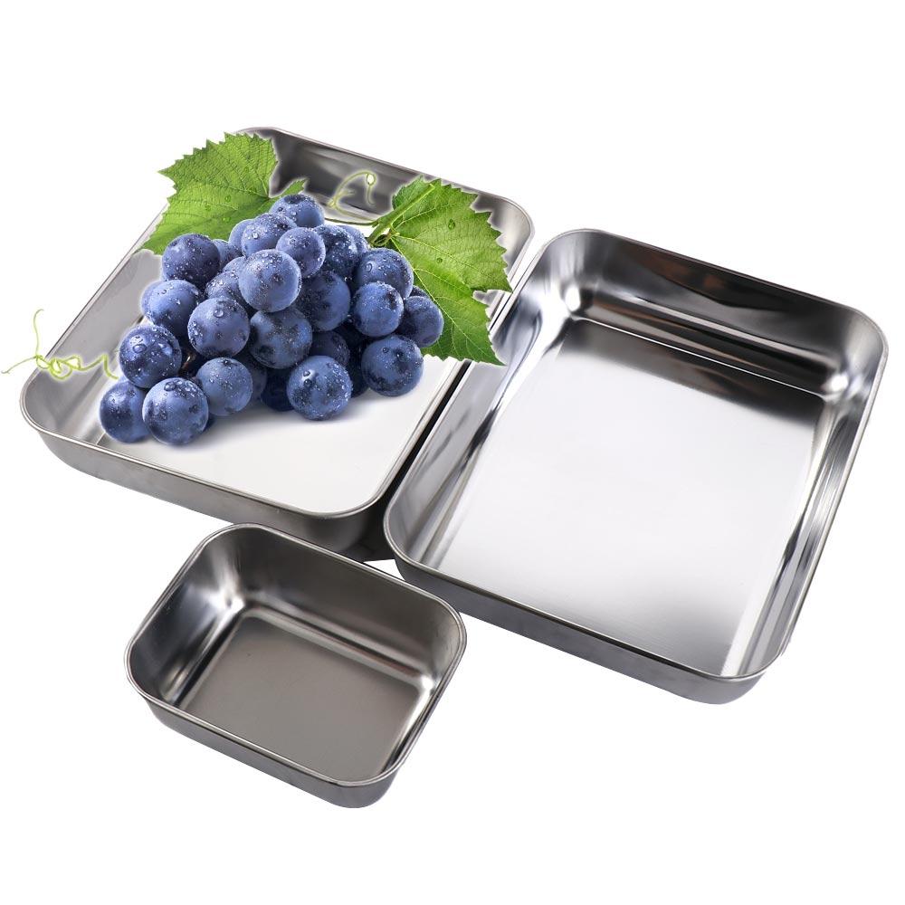 with Plastic Cover Stainless Steel Food Storage Box Rustproof Food Container Sausage