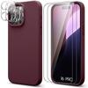 Protective Case - BOOLING - for iPhone 16 Pro - Liquid Silicone - Slim - 2 Tempered Glasses