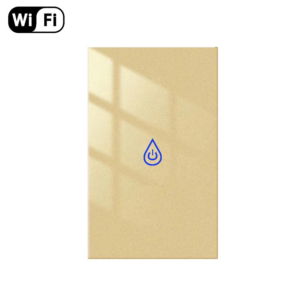 Wi-Fi сенсорный переключатель Tuya двойного управления 40А для водонагревателя, совместимый с голосовым управлением Alexa, тип 120 с дизайном граффити