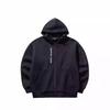 Basketball Series Letter Zipper Hooded Comfortable Breathable Versatile Loose Sweatshirt Men Tops Basic-Black 152511709-3