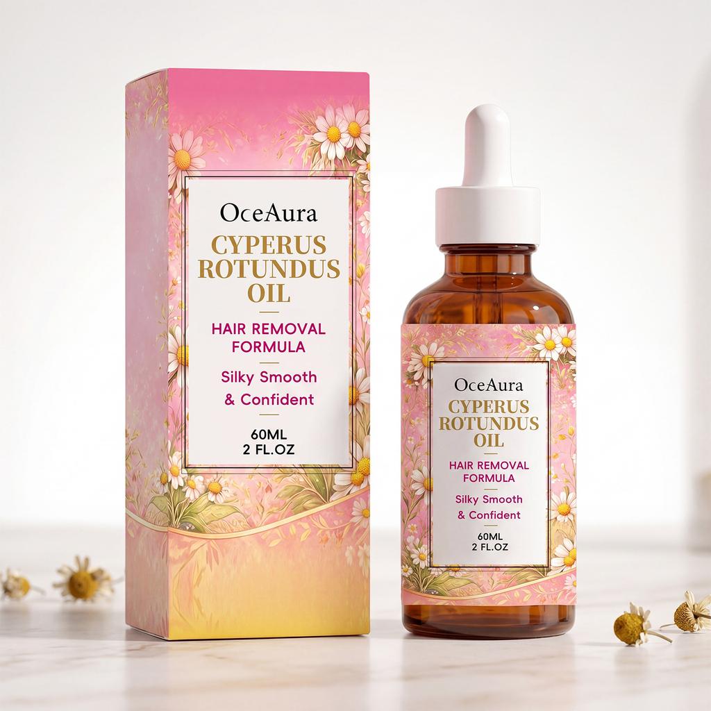 OceAura Cyperus Rotundus Hair Removal Oil – Smooth & Hydrating Skin Oil