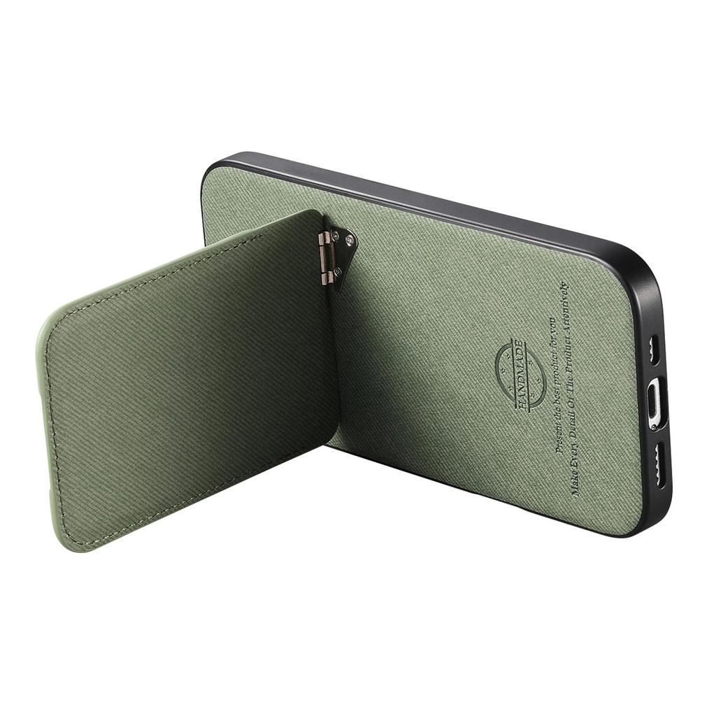 Чехол для телефона Honor Magic8 Lite 5G / X9d 5G / X70 5G Текстура ткани Кожа + ПК + ТПУ Чехол с держателем для карт Подставка