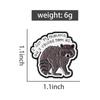 I GOT 99 PROBLEMS Enamel Pins Custom I Caused THEM ALL Brooches Lapel Badges Clothes Raccoon Animal Jewelry Gift for Friends