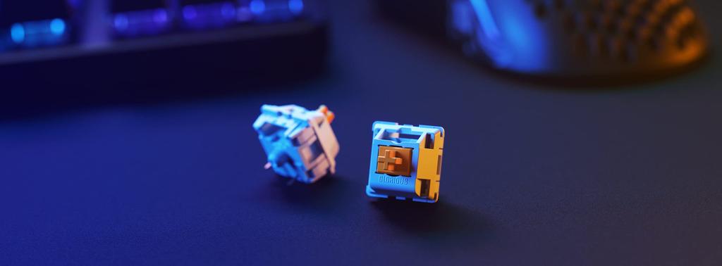 Glorious Panda Switch (Lubrication-Free Switch) - 36x Plate-Mounted 3-Pin Switches for Keyboards - Mechanical Keyboard Switches