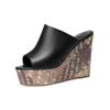Fashion Women Wedges High Heels Slippers Women Designer Platform Sandals Trend Comfortable Slip On Slippers 2024 New Summer Slides Women