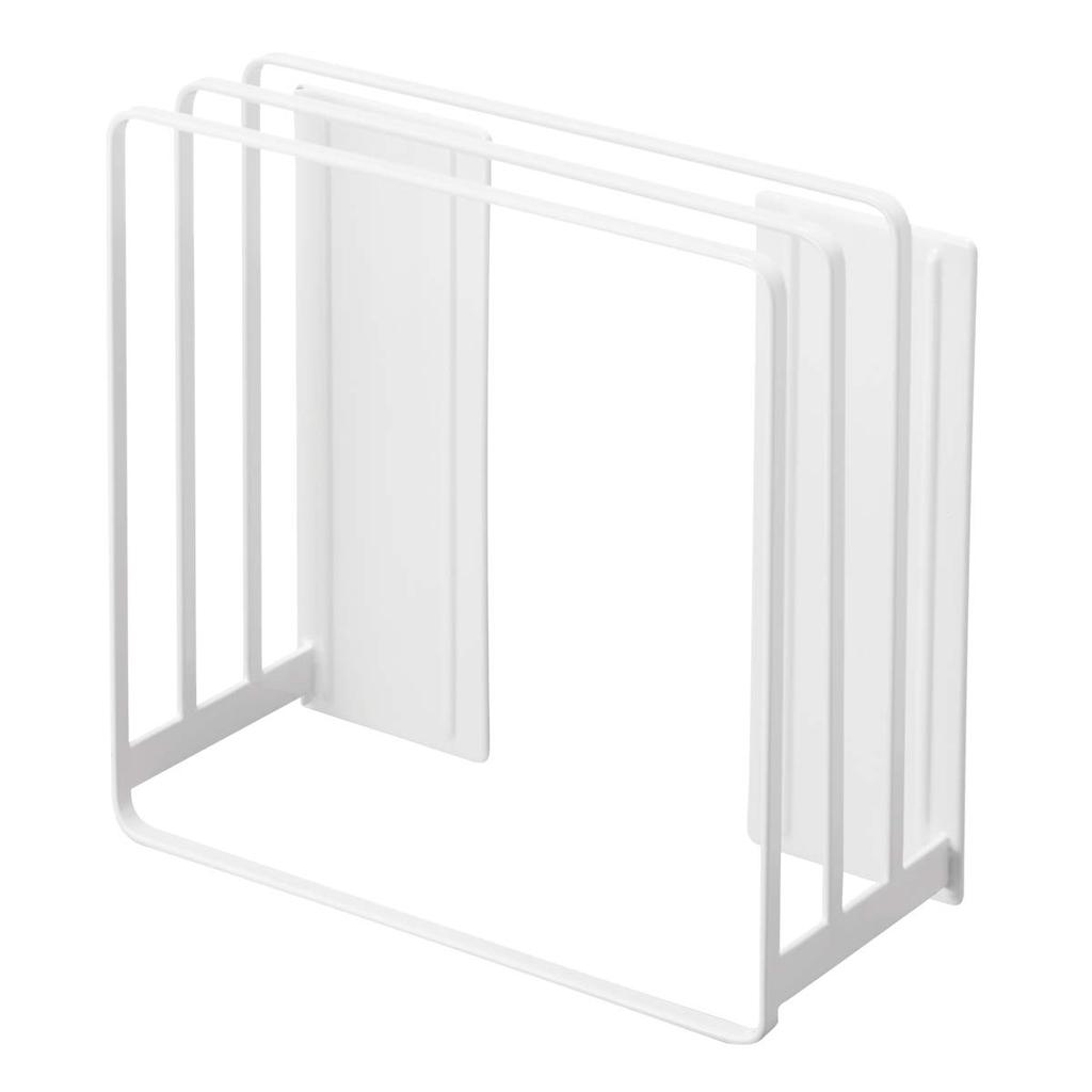 Yamazaki Magnetic Bathtub Lid Stand Tower White X X H25cm Tower Floating Storage Shutter Type Can Also Be Stored 5085 Easy-drying Approx. W26.5 D10.3