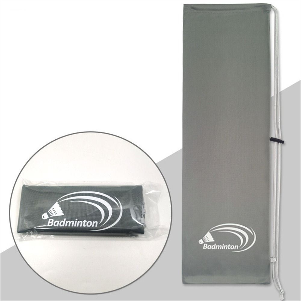 Фланелевый чехол для хранения бадминтона, карман на шнурке, защитный чехол для теннисной ракетки