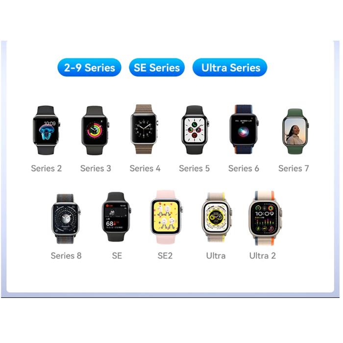 Essager Магнитное беспроводное зарядное устройство для часов Apple Watch Портативное быстрое зарядное устройство USB Type C для IWatch Series 9 8 7 6 5 Ultra 2 SE