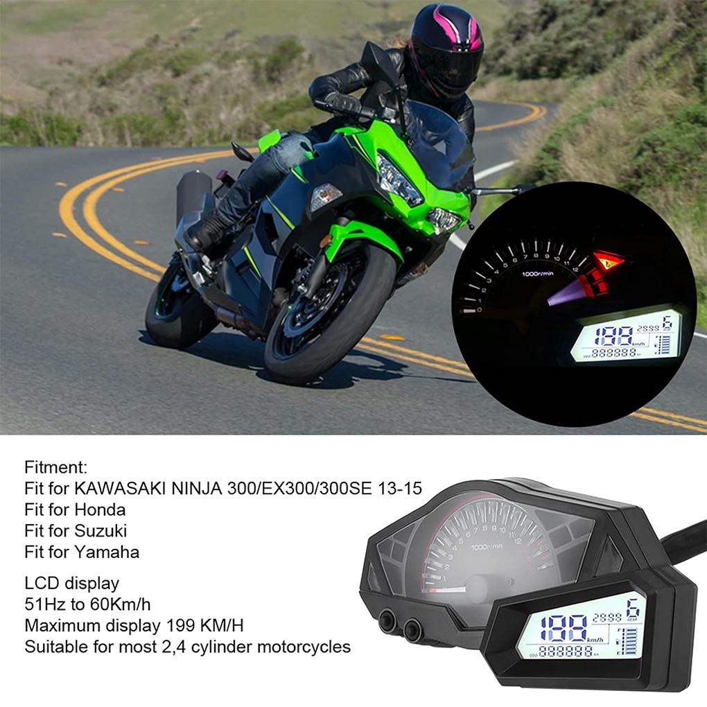 Motorcycle Speedometer Motorcycle Gauges Gauges Speedometer For Ninja 300 Durable Easy To Install