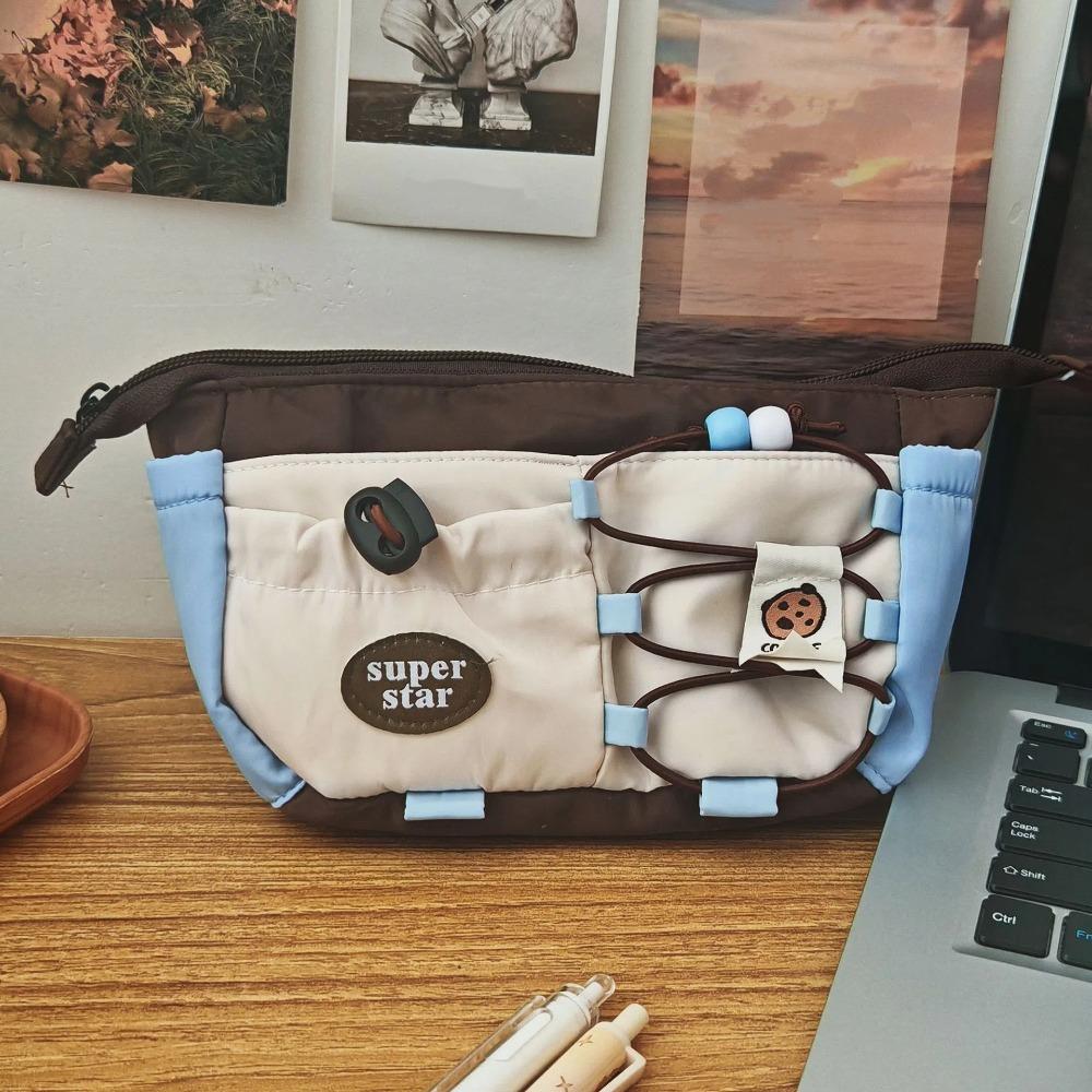 Office Supplies Pen Bag Adjustable Makeup Storage Bag Personality Stationery Case  Student Writing