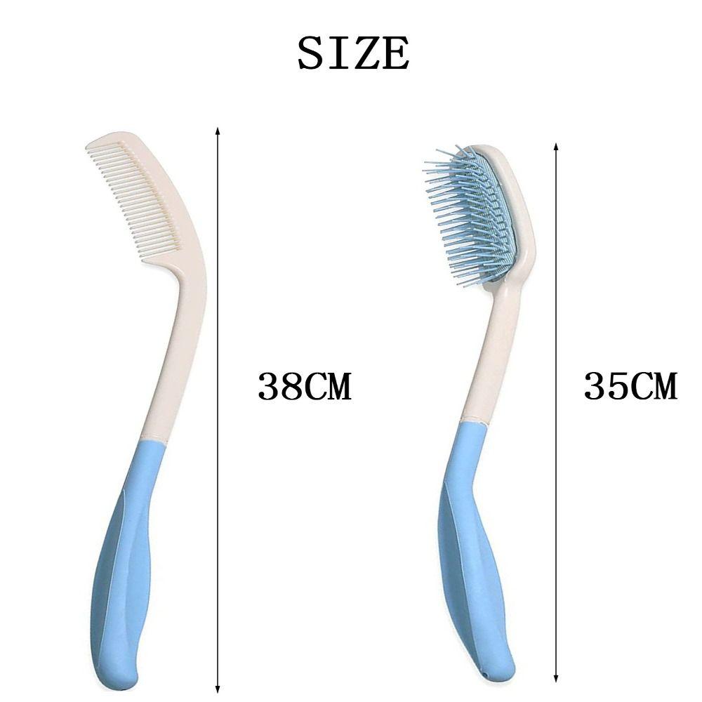 Hair Styling Long Reach Comb Easy Grip Hair Brush Set Practical Extended Handle Comb Personal Care