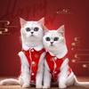 Fashion Chinese Style Cat Cotton Clothes Thickened Soft Dog Vest Coat Comfortable Warm Pet Tang Clothing New Year Celebration