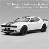 New 1:22 Dodge Challenger Redeye Hellcat Super Muscle Sports Car Alloy Metal Diecast Car Model Sound & Light Collection Hobbies Gift