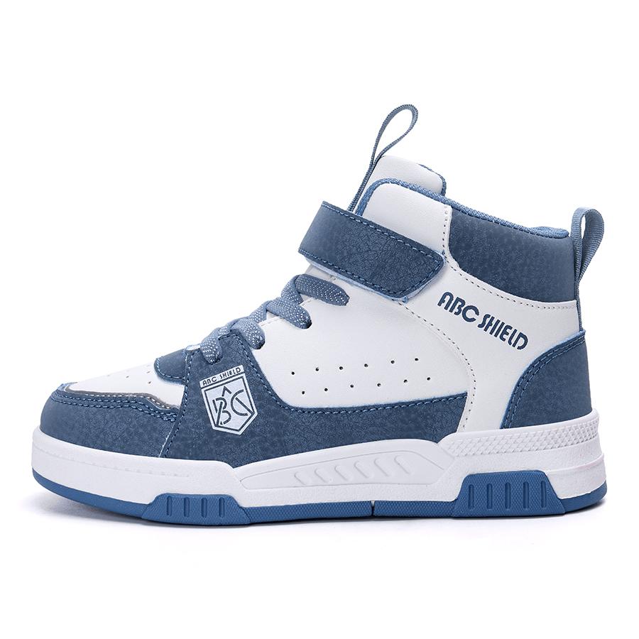 Детская модная и удобная обувь на липучках, на толстой подошве, высокие кеды, уличная повседневная спортивная обувь 28-39