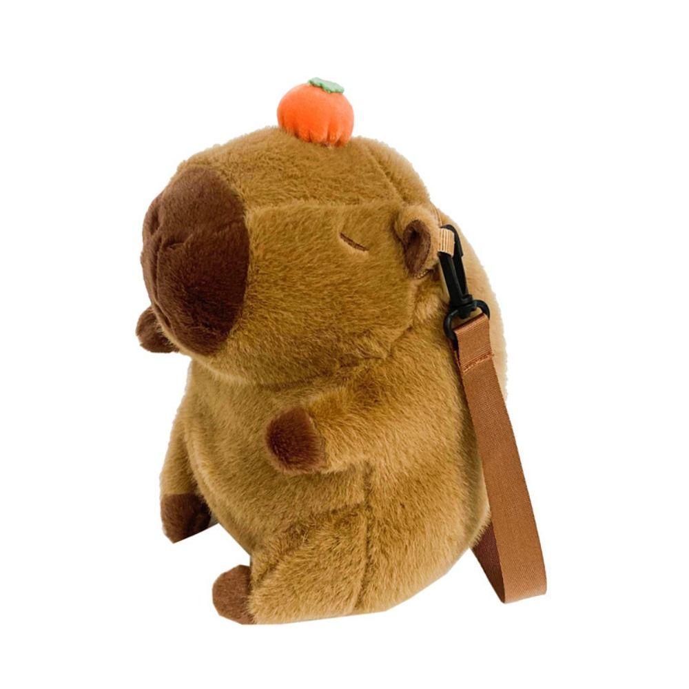 Warm Capybara Crossbody Bag Plush Shoulder Bag New Capybara Plush Backpack for Girls