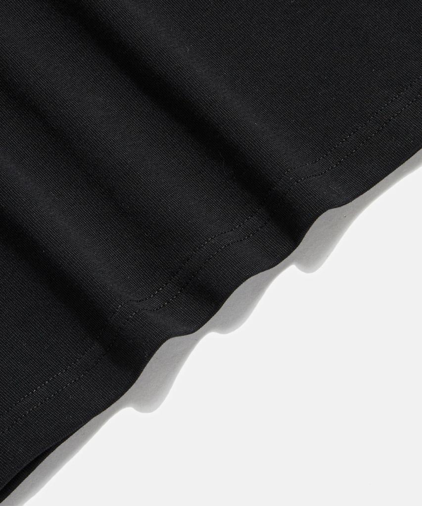 Beulonseun Винтажная футболка-henley с коротким рукавом Черная
