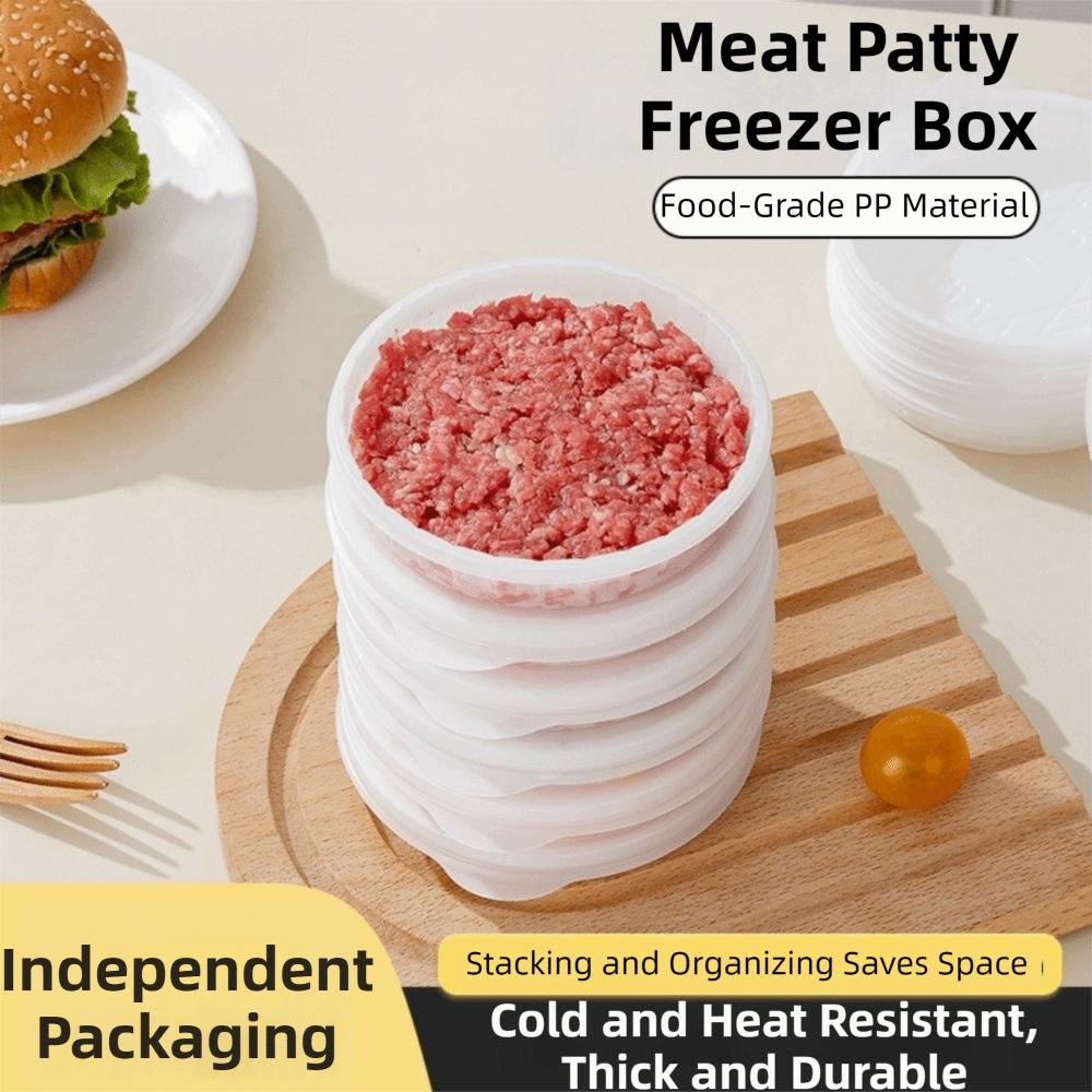 Plastic Beef Cake Packaging Box Stackable Frozen Storage Box Shrimp Cake Storage Box  Fresh Keeping