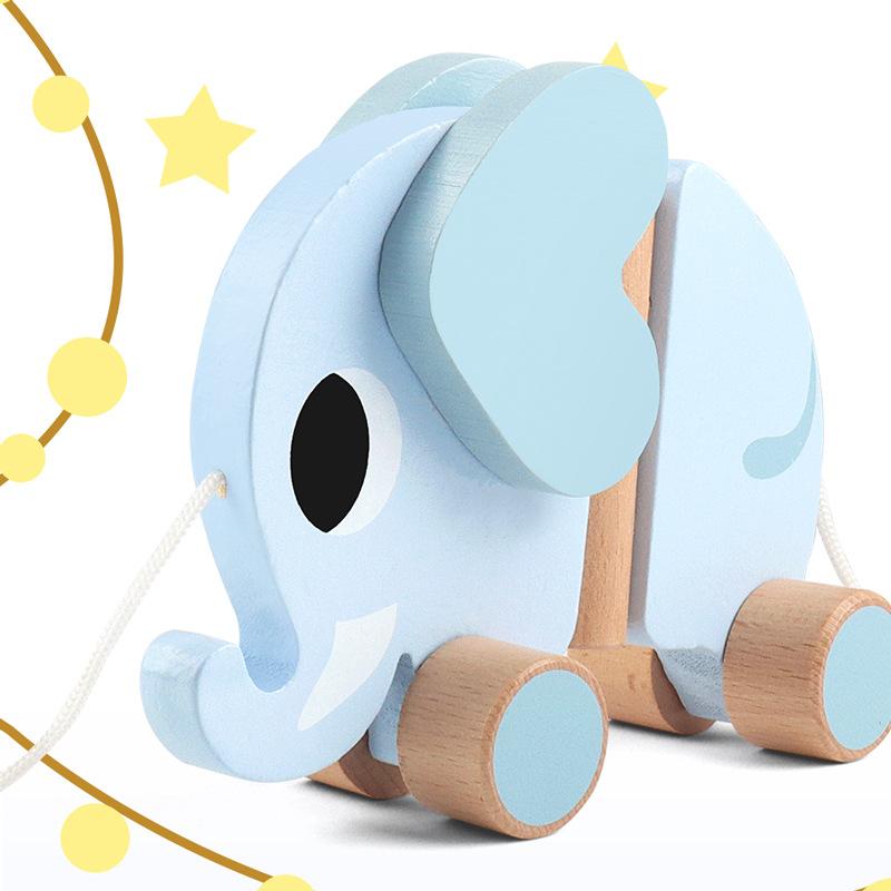 Baby Drag Music Baby Walker Walking Children Brain Intelligence Early Education Cute Animal Push-pull Parent-child Toy