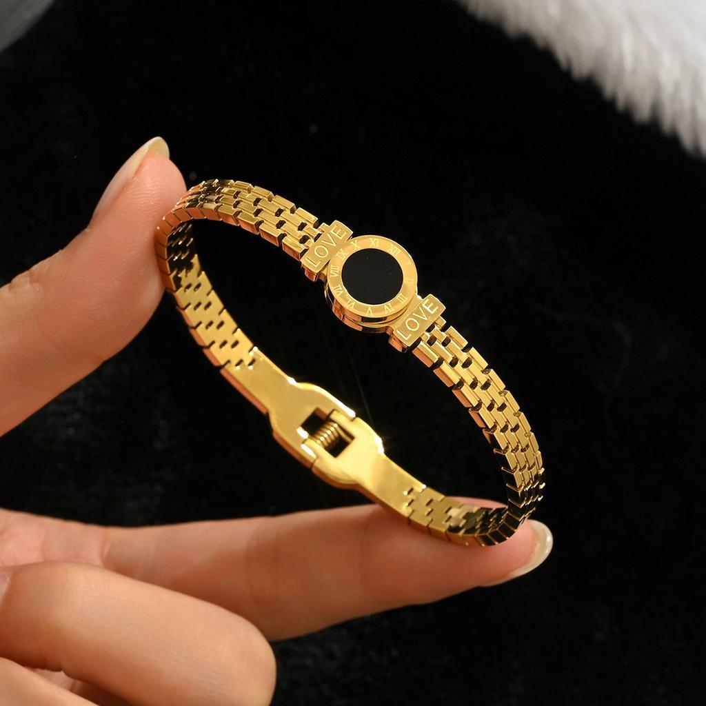 Браслет-гвоздь с бриллиантами из титановой стали - Женская минималистичная мода, Горячо продаваемые женские аксессуары