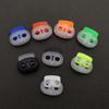 Quality 4mm Hole Double Holes Toggle Clip Plastic Stopper Cord Lock Bean Apparel Shoelace Button