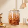Food Storage Jar with Sealed Lid for Kitchen Organization Clear Sugar Cereal Flour
