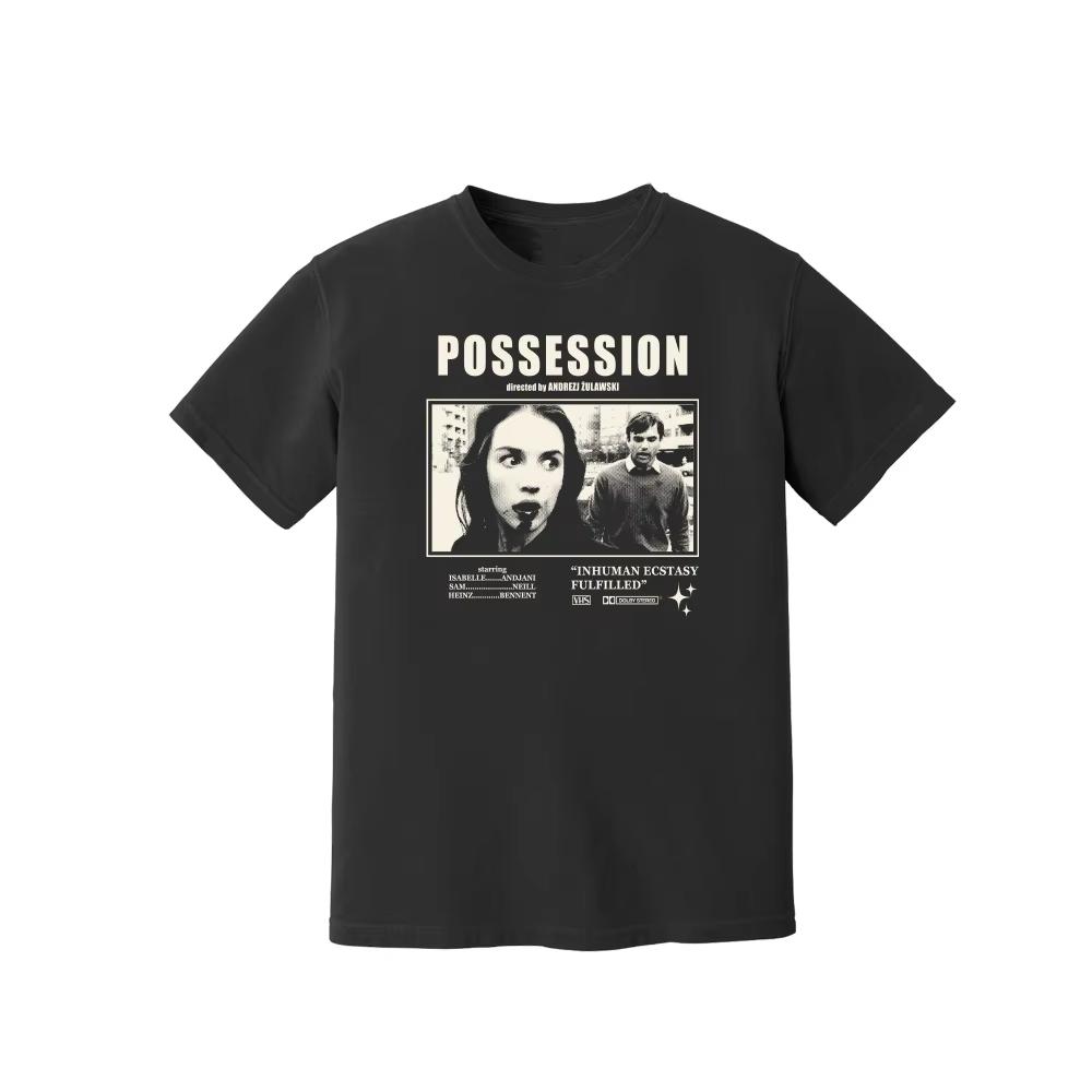 Possession 1981 Футболка 80-х с тематикой хоррора Киномерч Унисекс Чистый хлопок Уличная одежда ТопФутболка
