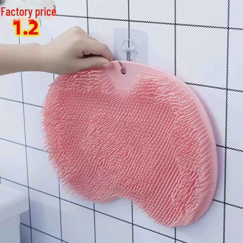 Силиконовый нескользящий коврик для ванной: Массажер для ног и спины, против зуда, для растирания и мытья