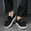 Мода 2025 Мужская повседневная обувь Натуральная кожа Мужская Классическая Высокое качество Нескользящие Кисточки Лоферы Замша Мужские Уличные Мокасины для вождения