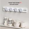 40cm Movable Track Socket UK / Universal Outlet Multi-Outlet Sockets Round Romovable Adapter  Home