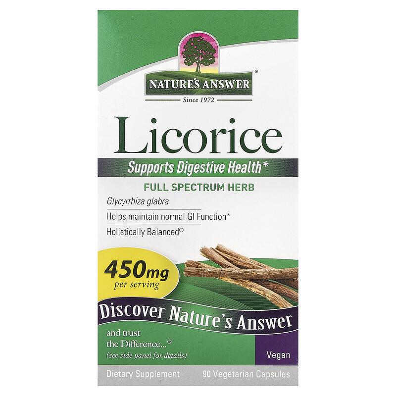 Licorice, 450 mg, 90 Vegetarian Capsules