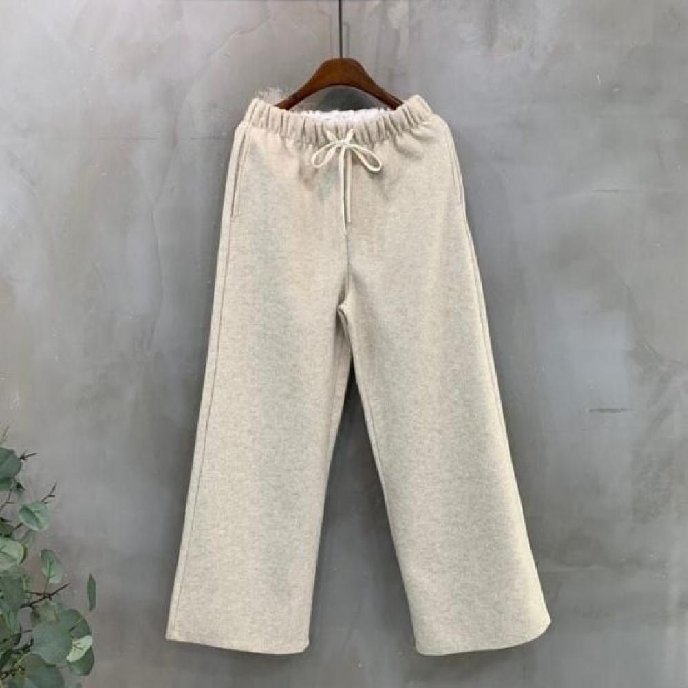 C S In The Room Hapy Wool baSiC bandIng Wide pantS 2Color