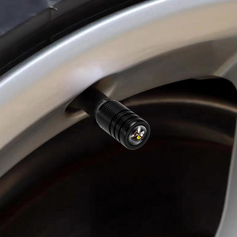 Колпачки штока клапана Уплотнитель для воздуха в шинах Алюминиевый сплав 4 шт. Колпачки для воздуха в шинах Колпачки штока в шинах Колпачки для воздушных клапанов Герметичные, легко устанавливаются