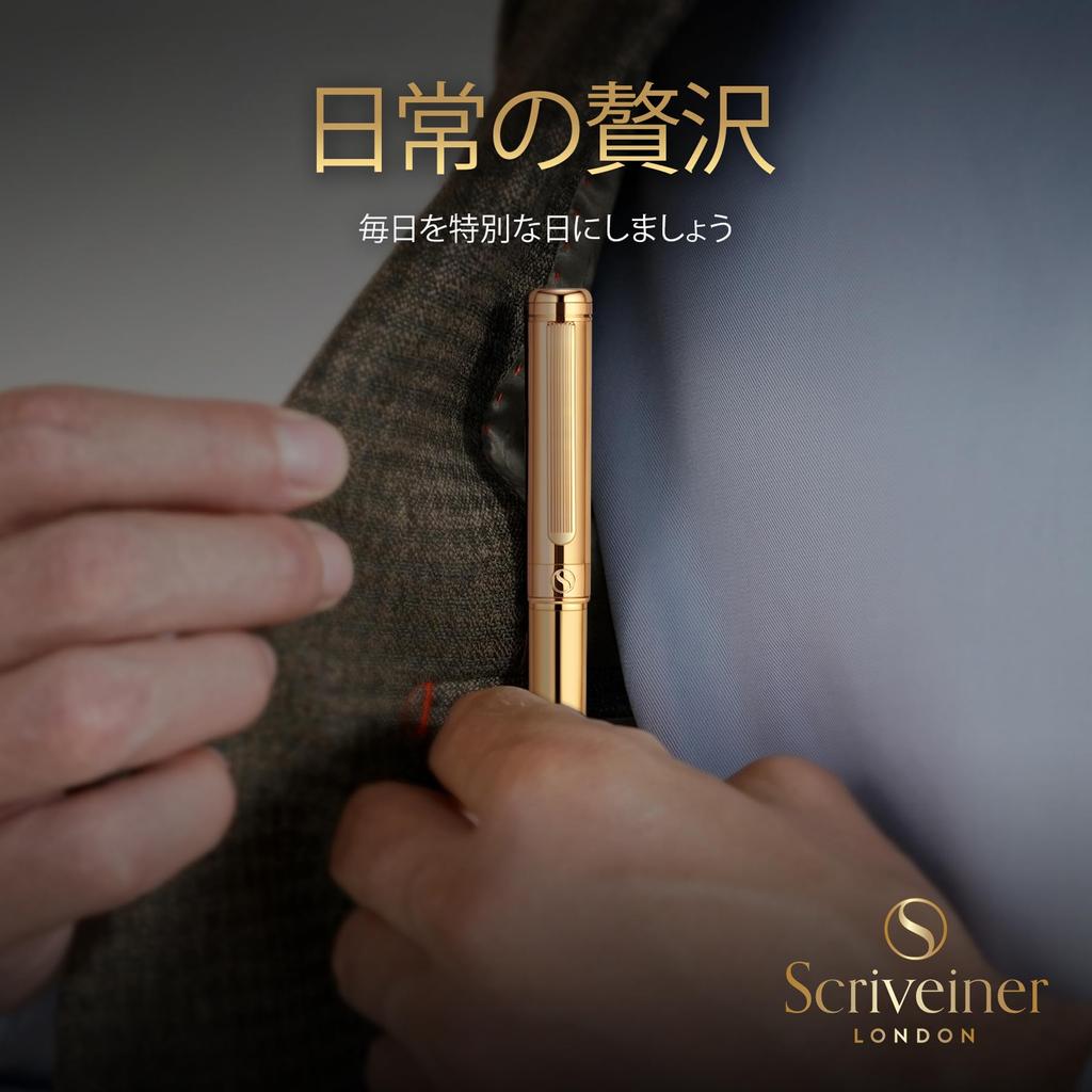 Scriveiner Ballpoint Premium Gold Schmidt Black Best Ballpoint Pen Gift Ideal for and Office Use Gold Pen Stunning Luxury Pen 24 Pen, Plated, Refill,