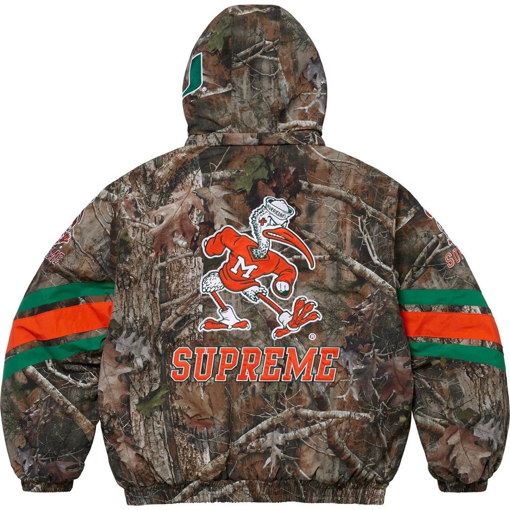 Supreme x Mitchell & Ness NCAA FW24 WEEK12 Hooded Stadium Jacket Unisex SUP-FW24-211