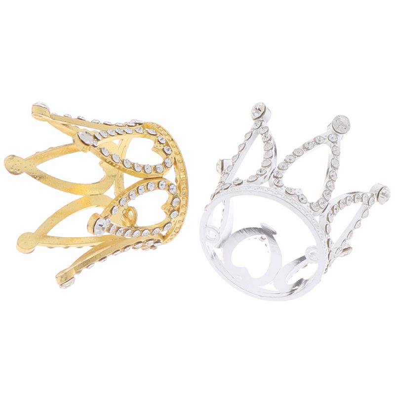 Мини корона принцессы топпер жемчуг детские украшения для волос декор для вечеринки