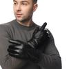 Перчатки из натуральной кожи для мужчин, сенсорный экран, зимние теплые варежки из натуральной овчины, ветрозащитные, водонепроницаемые, для вождения, езды на мотоцикле