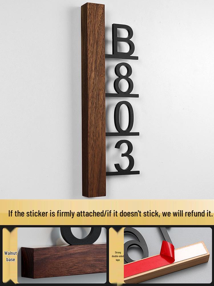 Светящаяся персонализированная наклейка с номером дома для входной двери