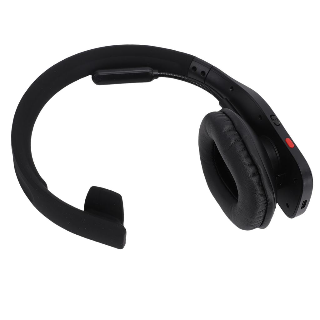 Bluetooth-гарнитура для водителя грузовика с микрофоном с ИИ-шумоподавлением, кнопкой отключения звука, одноухая беспроводная гарнитура для водителя грузовика, видео