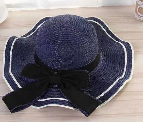 Hat Women's Summer Fashion Vacation Sunshade Big Edge Hat UV Protection Versatile Travel Seaside Beach Straw Hat