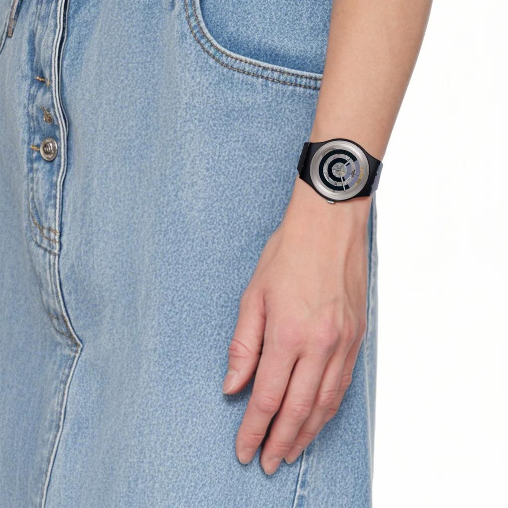 Swatch Унисекс 41 мм Серебряные часы SVIW105-1200 SVIW105-1200