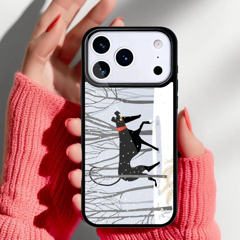 Чехол для телефона с борзой для iPhone 17 16 15 14 13 Pro Max Задняя крышка для 12 11 Pro Coque