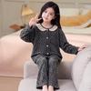 Girls' Thermal Winter Loungewear Two-Piece Set