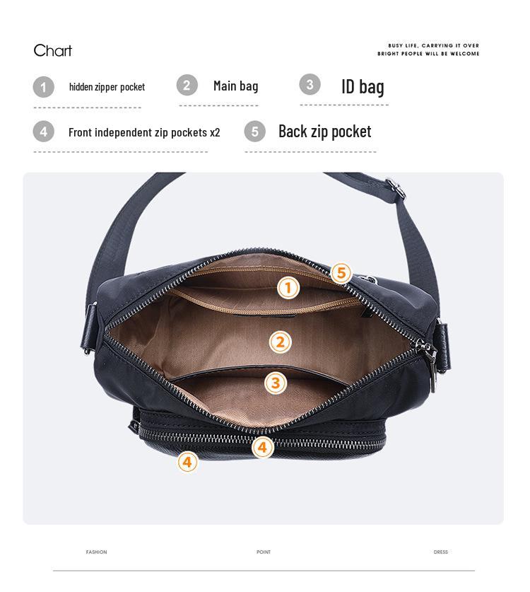 Женская сумка кроссбоди из натуральной кожи большой вместимости (2025) - Универсальная повседневная сумка через плечо из коровьей кожи