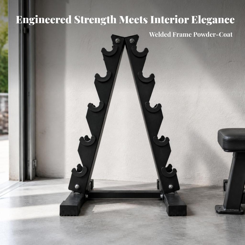 Dumbbell Storage Rack Stable A-Shaped Sturdy for Fitness Room