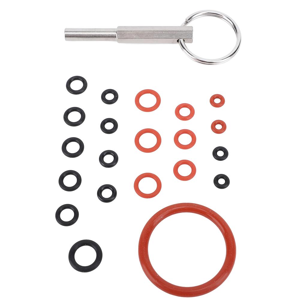 Инструмент для ремонта кофемашины с силиконовыми кольцами Ключ для ремонта кофемашины из нержавеющей стали