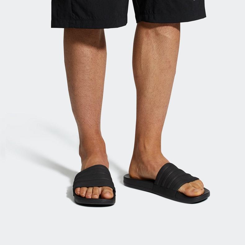 adidas Шлепанцы Adilette Cloudfoam Plus Mono 'Черный' S82137