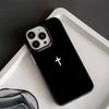 Простой чехол для телефона с узором в виде креста, подходит для iPhone 17 16 15 14 13 12 11 Pro/Max/Plus, противоударная задняя крышка