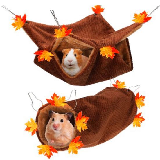 Гамак для хомяка, сохраняющий тепло, убежище, туннельная клетка, аксессуары, морская свинка, еж, кровать для домашних животных