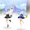 Zero To From Another World Rem Figurine Jk Skirt Anime Model Toys Statuary Gift
