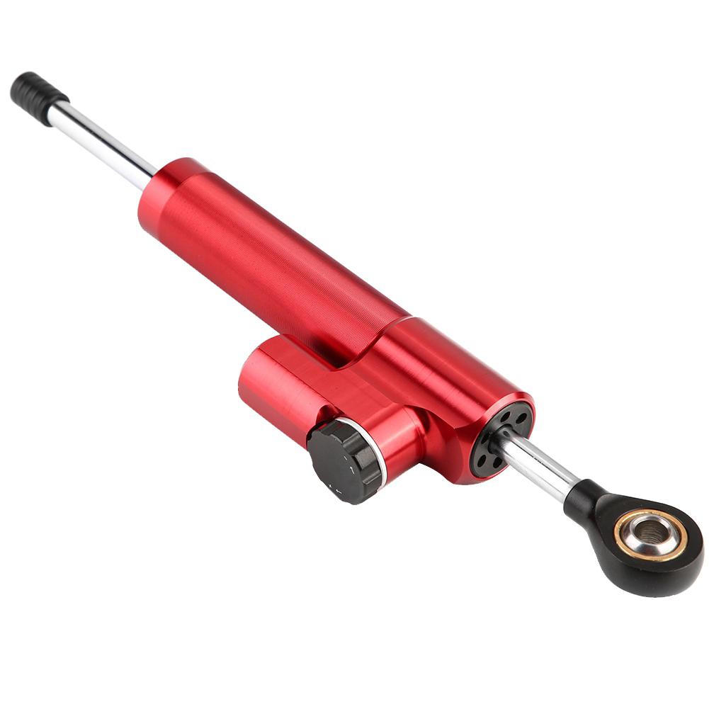 Универсальный мотоциклетный стабилизатор рулевого демпфера из алюминиевого сплава (Красный и черный)